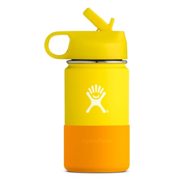 Hydroflask Gyermek kulacs - Wide mouth straw 12 oz - 354 ml - Napraforgó sárga