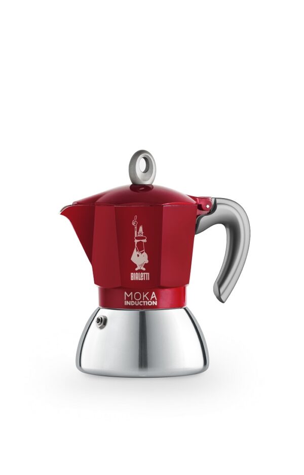 Bialetti Moka Induction - 2 személyes Kotyogós Kávéfőző - Piros